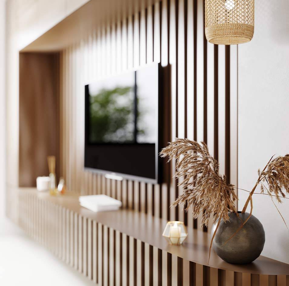 Painel ripado: como melhora a acústica das divisões?